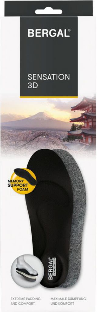 Bergal SENSATION 3D weiche orthopädische Einlegesohle mit Memory-Funktion gr. 42