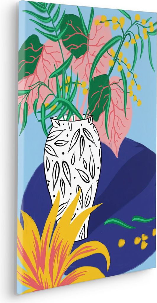 Keilrahmenbild - Funky Vase - Größe 40 x 60 cm