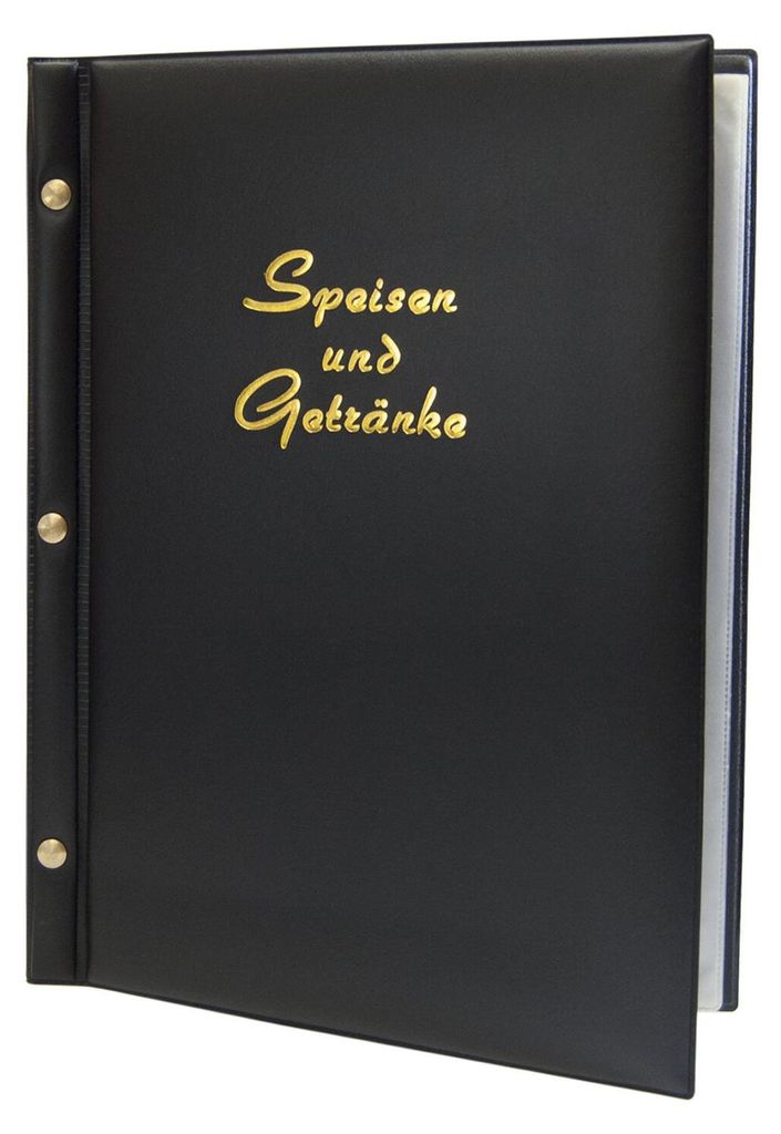 5x Speisekarte (PVC) "Speisen und Getränke" schwarz 8 Produktbild 