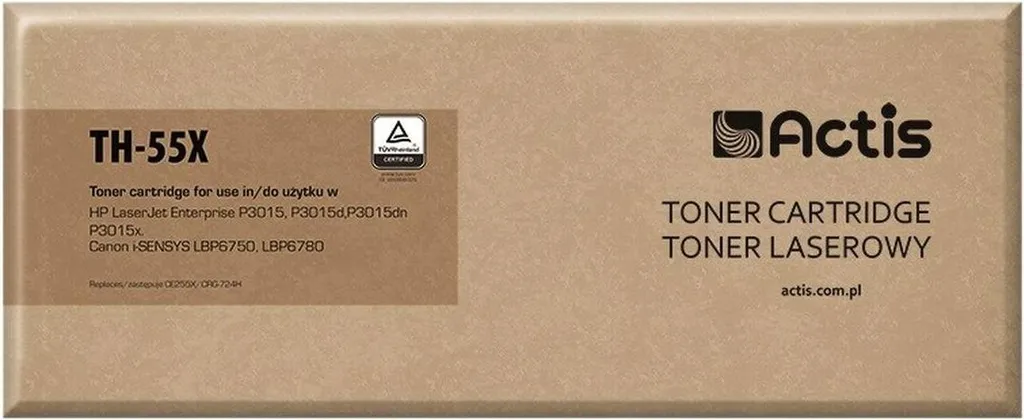 Évitez les pannes d'encre avec le Toner Actis TH-55X Noir 12500 Pages