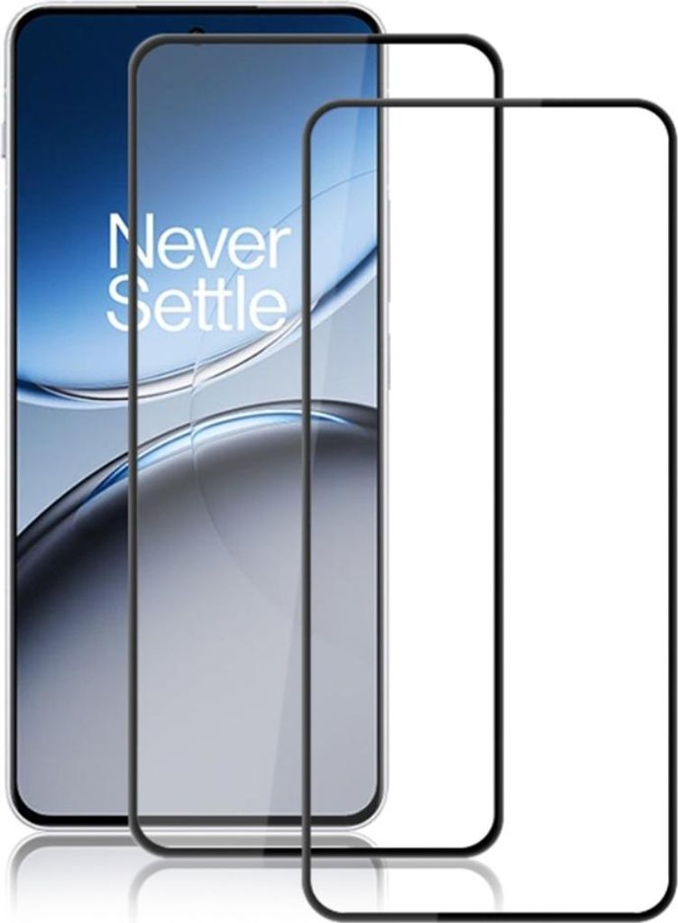 OnePlus Nord 4 Displayschutz - Full-Cover Panzerglas Doppelpack - Schwarz