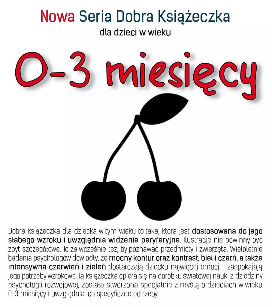 Książeczka edukacyjna dla niemowląt 0-3 miesiące