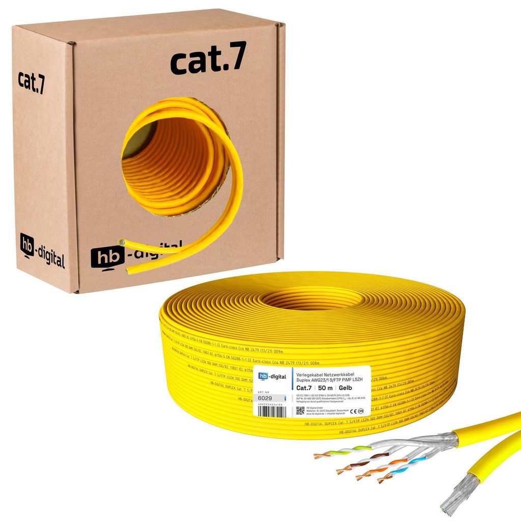 Hb-digital CAT7 Verlegekabel Duplex | Kaufland.de