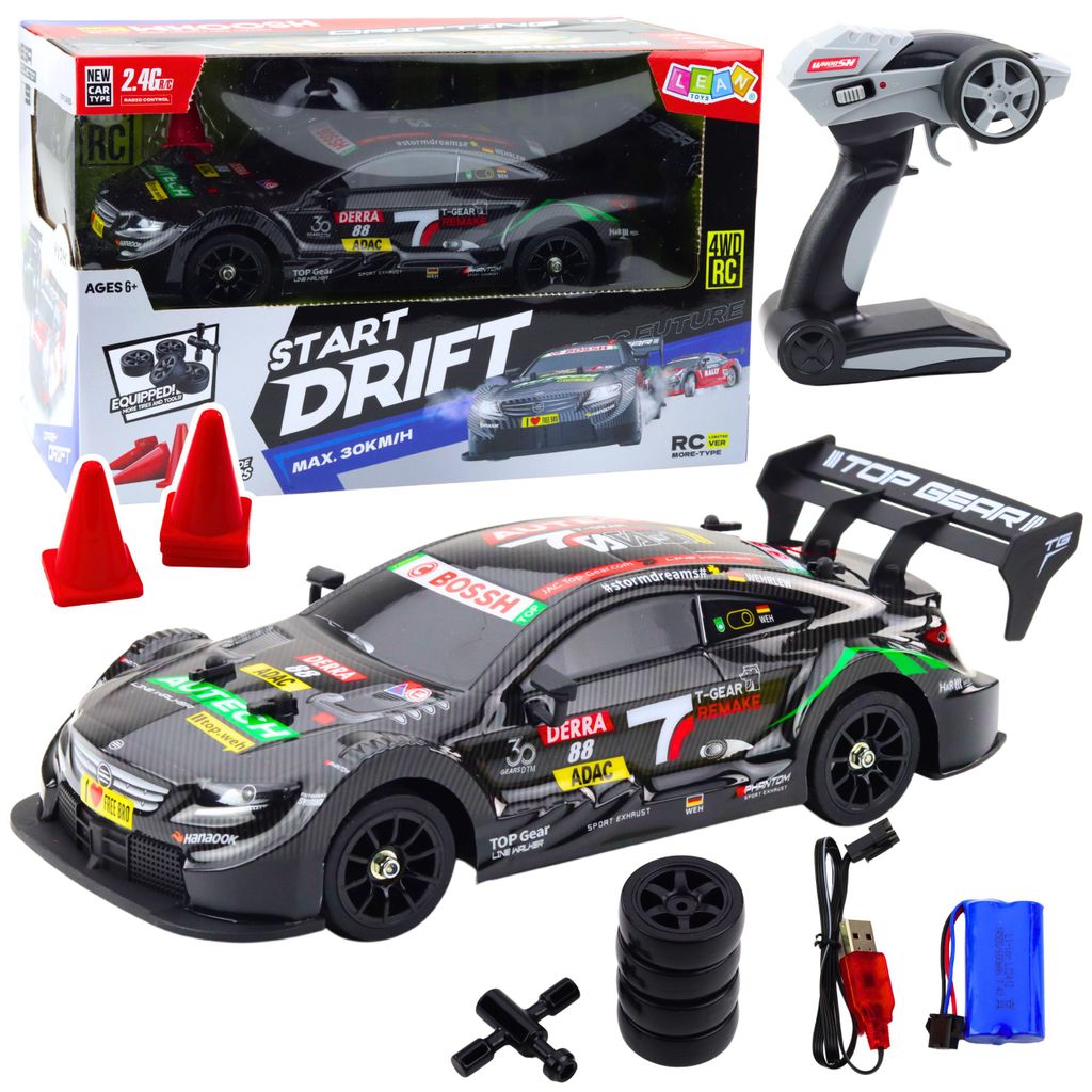 Drift Car Rc Black Carbon 30km/h 1:16 Obrázok produktu 