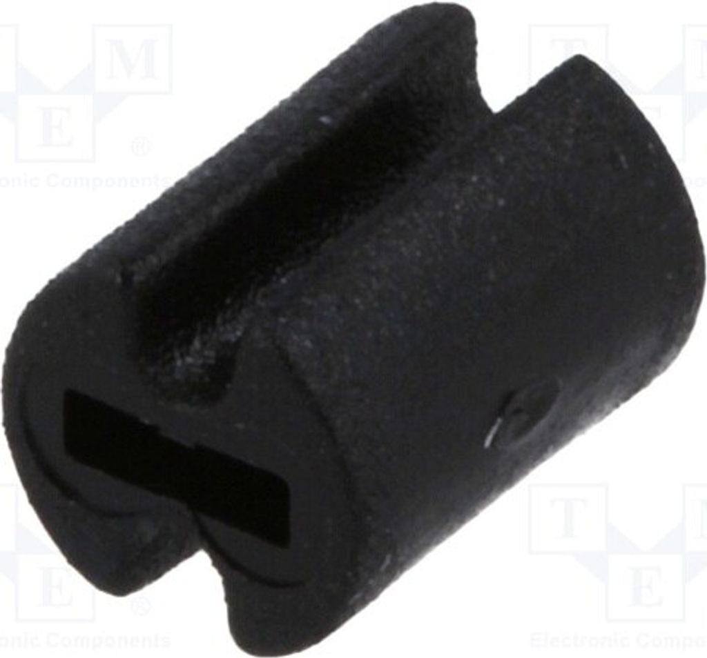 50x Distanzmuffe LED ØLED: 3mm schwarz ØAußen: 4,5mm L: 6mm UL94V-2 FIX-LEDH-6 Dis