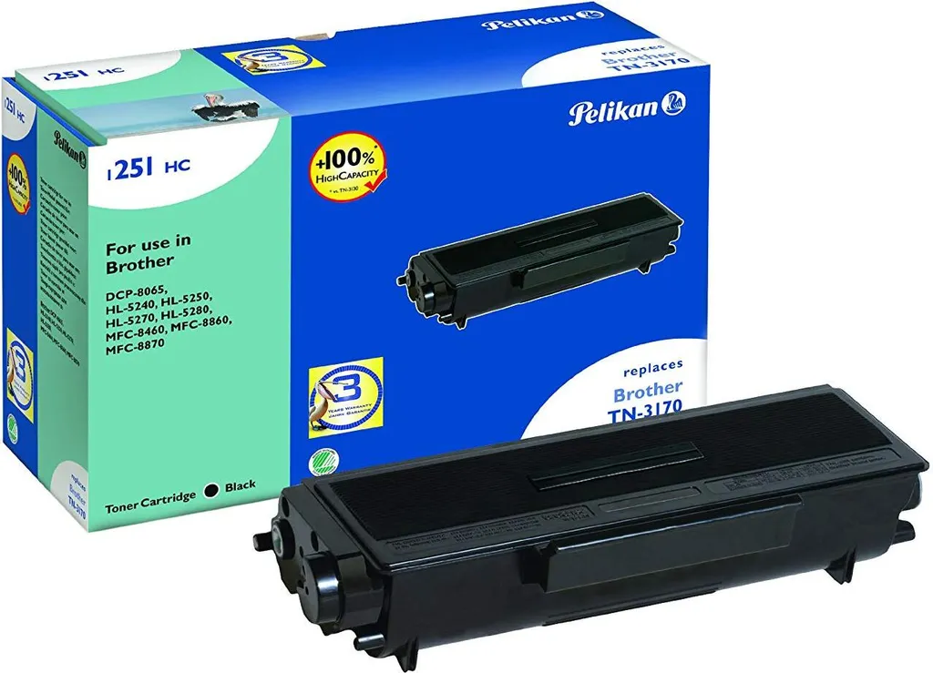 Cartouche toner noir Pelikan I251HC compatible pour Brother TN-3170