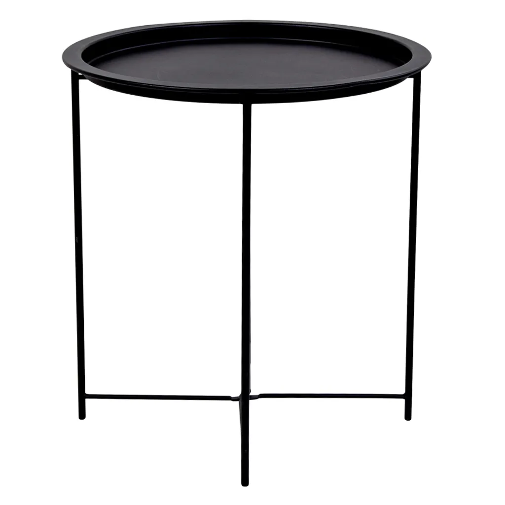 Table basse d'angle noire Baro : la solution gain de place pour salon - 2