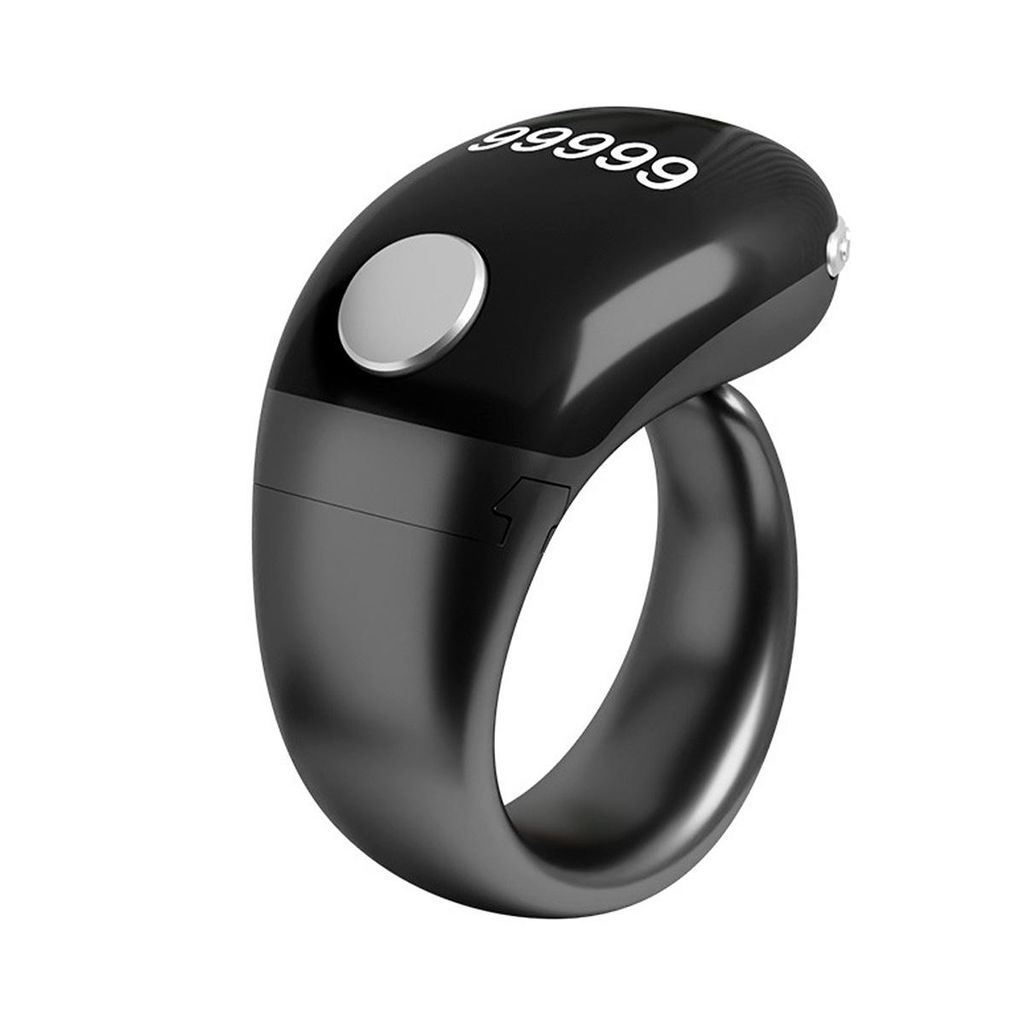 Elektronischer Fingerzähler mit OLED-Display, 7 Kanälen & Vibrationsmodi, Verstellbares Silikonband, Type-C aufladbar