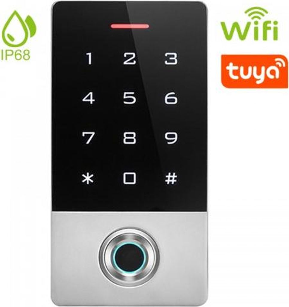Biometrická WIFI přístupová autonomní čtečka s klávesnicí | Obrázek produktu 