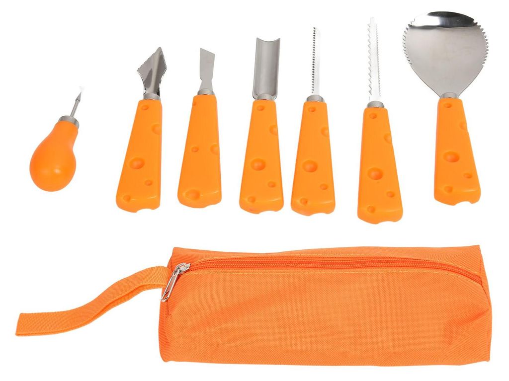 7ks halloweenská sada na vyřezávání dýní víceúčelové nářadí Obrázek produktu 
