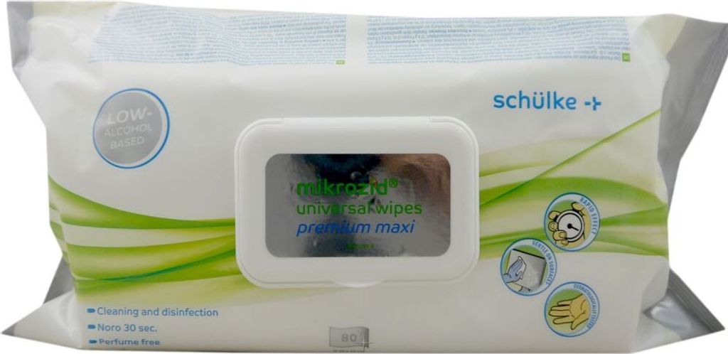 Mikrozid universal wipes premium maxi Flächendes. 80 St Produktbild 