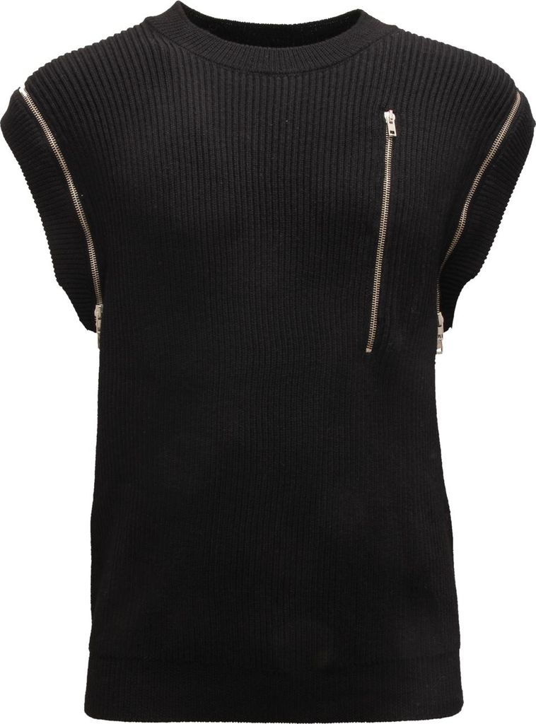 8693Av Smanicato Uomo Moschino Couture Man Wool Sleeveless Sweater