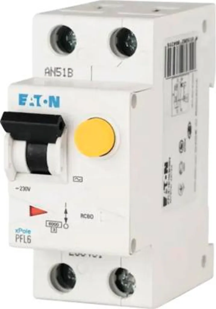 Interruttore differenziale 1P+N 10A 0,03A Tipo A PFL6-10/1N/B/003-A 112873