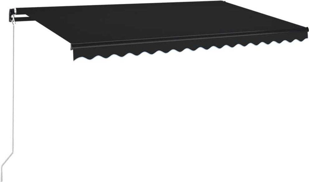 vidaXL Store manuel rétractable 400x350 cm Anthracite Image du produit 