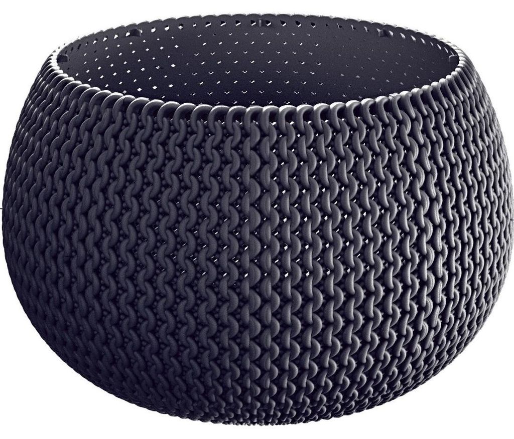 Prosperplast Blumen - bzw. Pflanztopf - grau, D19 x 20 cm - Produktbild 