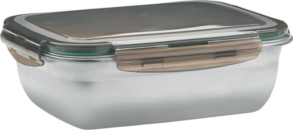 MidOcean - Brotdose "Lox Plus" MO876 (Einheitsgröße) (Transparent Grau)