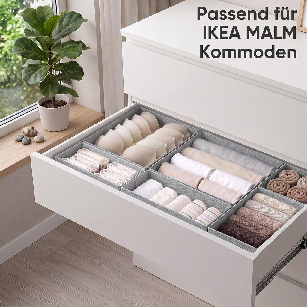 Aufbewahrungsboxen Ordnungsboxen 12er Set aus Vliesstoff –