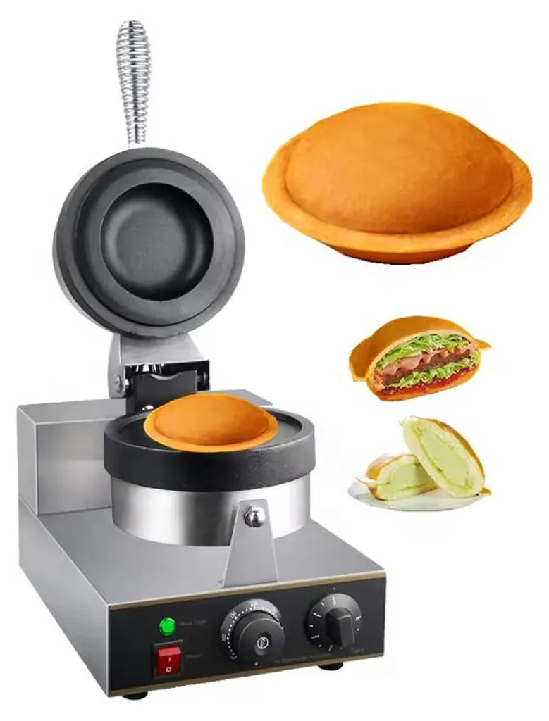 Machine à gaufres pour burgers farcis, gril électrique scellé