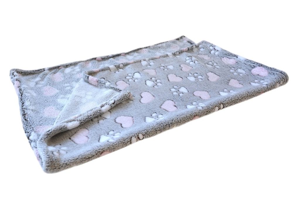 Deka pre psy TLAPKY A SRDIEČKA 70 x 60 cm Obrázok produktu 
