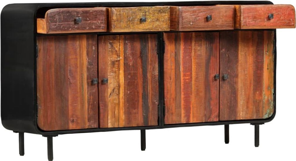 vidaXL Sideboard Massives Altholz 140×35×76 cm