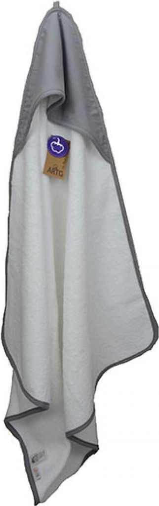 A&R 731.50 | PRINT-Me Baby Hooded Towel Kapuzenhandtuch - 75 x 75 cm - Farbe: White/Anthracite Grey/Anthracite Grey - Größe: 75 x 75 cm