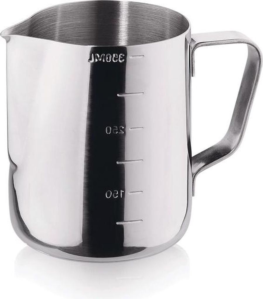 12x Gießer, 0,6 ltr., Ø 7,5 cm, Höhe 11 cm, beidseitige Skalierung, Chromnickelstahl