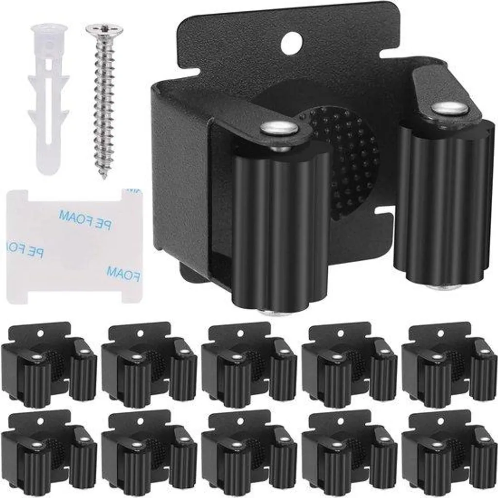 Support brosse WC mural inox noir anti-rouille, fini le désordre