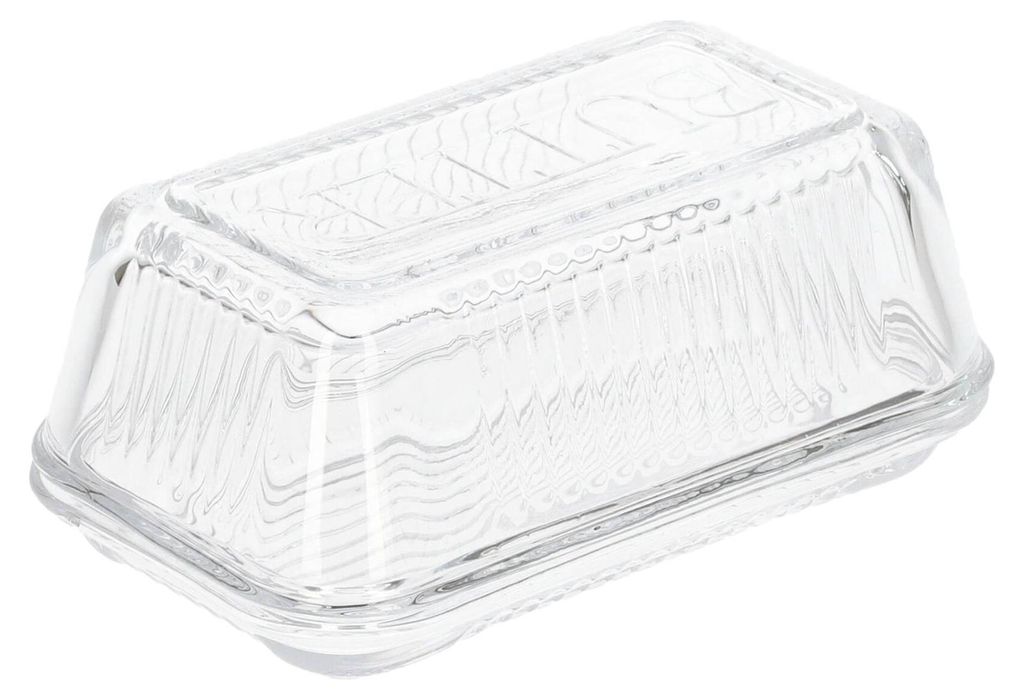 HOMLA SIER Glas-Butterdose 17x10 cm