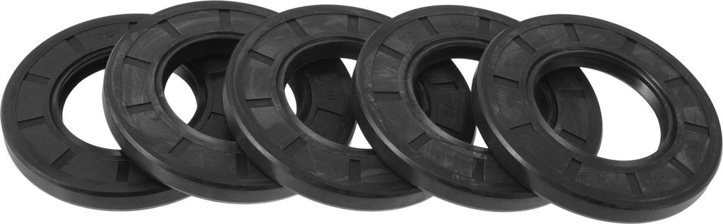 Universelle Öldichtung TC Doppellippe W Stahlfeder Dichtungsring Rotierende Wellendichtung 40x72x8mm Hochdruck-NBR-Gummi Schwarz 5 Stück