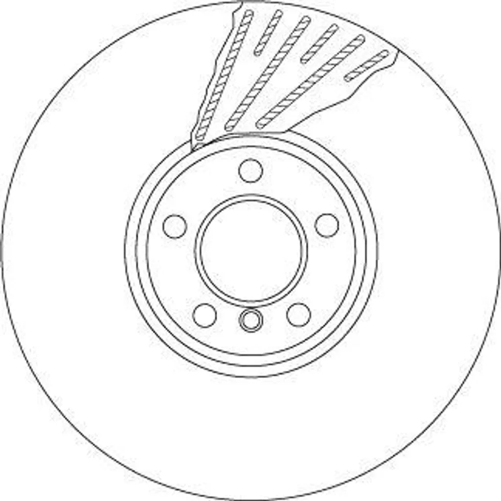 Disque de frein TRW DF6622S pour entretien BMW Série 5 F07 et Série 7 F01