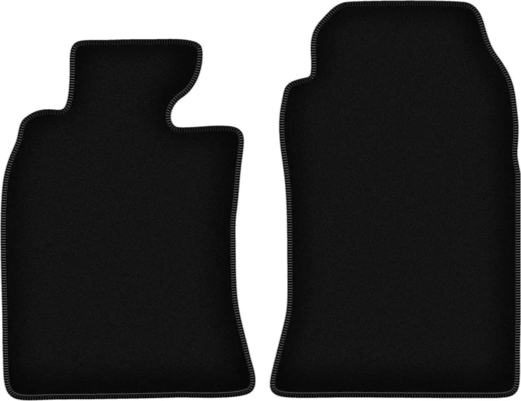 Wielganizator Tappetini anteriori in velluto per Mini Cooper R53 (2001-2006, hatchback) neri, set 2 pz, con fissaggi