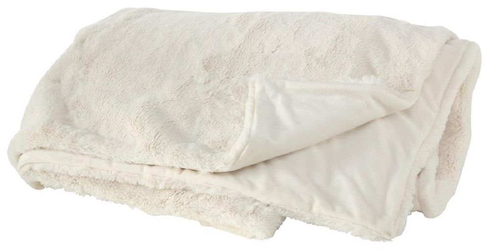 Decke Storan Kuscheldecke Tagesdecke 200x150 cm creme weiß Produktbild 