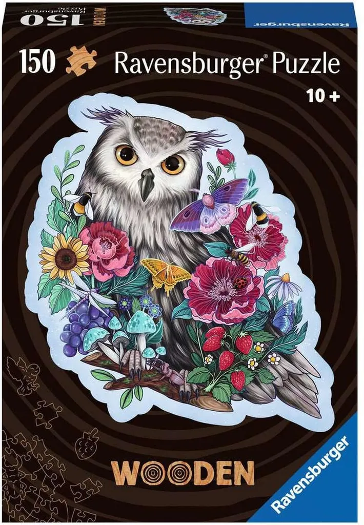 Puzzle Ravensburger 150 Pièces Hibou 17511 : Activité Calme à la Maison