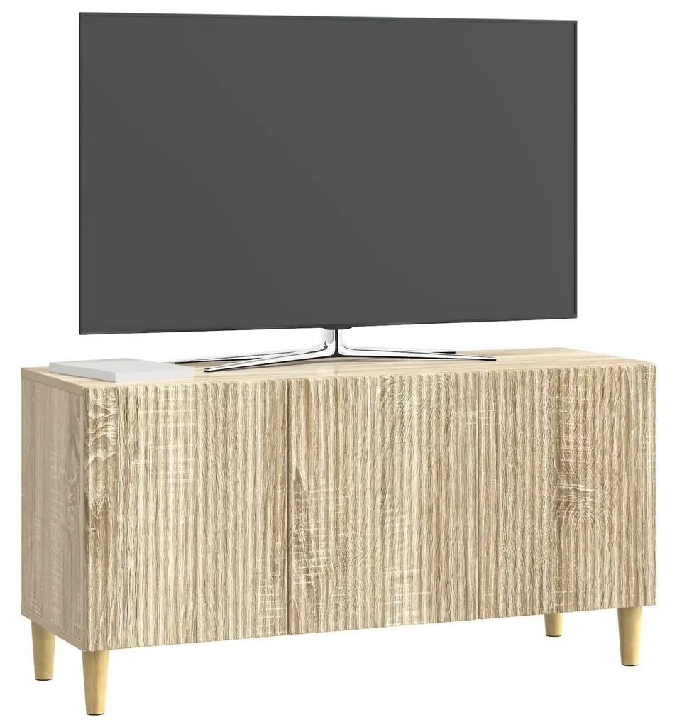Banc TV Minimaliste Chêne Sonoma 99 cm pour salon et chambre moderne