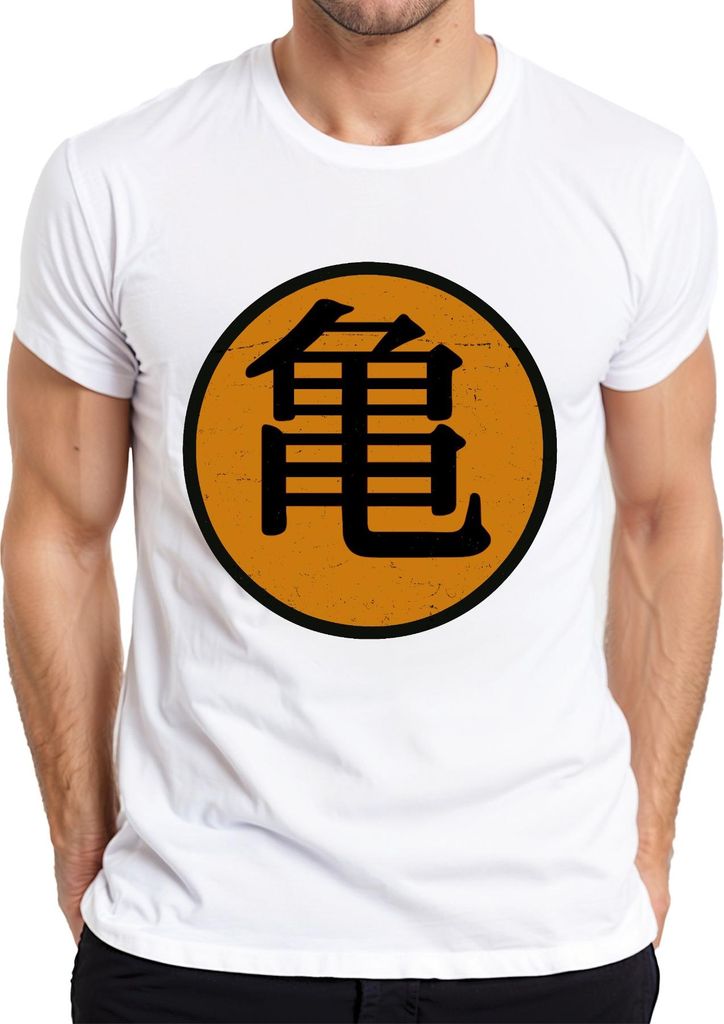 Roshi's Gym Son Goku Anime Fan Manga Otaku Japanisch Streetwear Herren T-Shirt, Weiß, M
