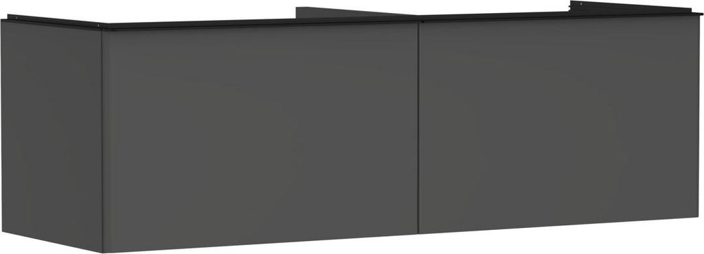 hansgrohe Xelu Q Waschtischunterschrank, 1560x550, 2 Schubkästen, für Konsolen mit Aufsatzwaschtisch, geschliffen, 54071670