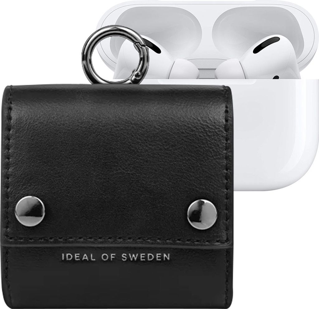 IDEAL OF SWEDEN, Mini-Tasche für AirPods Modell Harper mit Karabiner, Schwarz