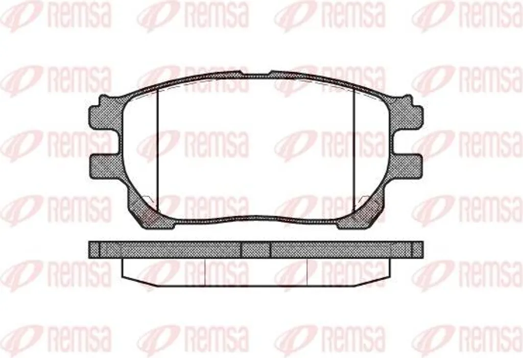 Plaquettes de Frein pour Toyota Previa - REMSA 1143.00 Entretien Disque