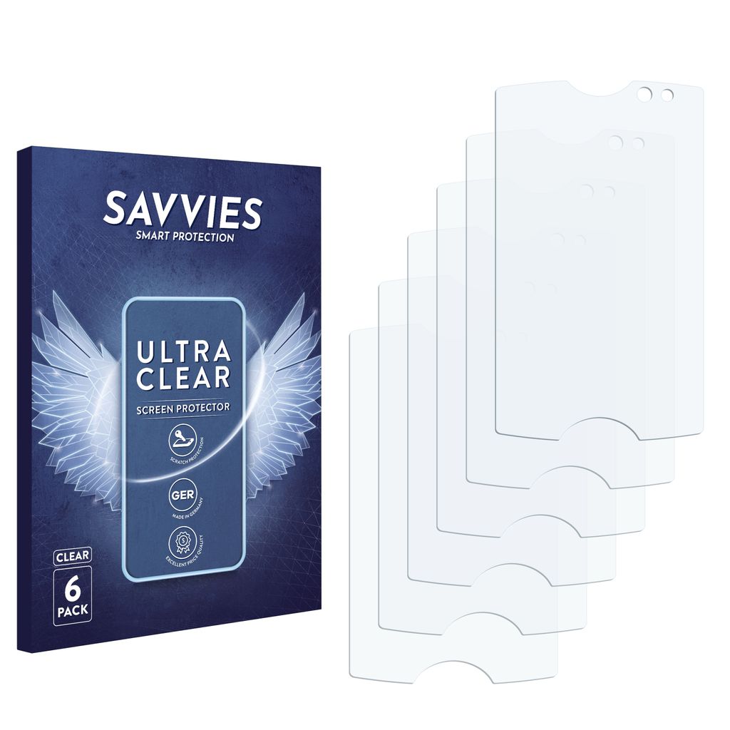 6x Für Sony Ericsson Xperia Mini Pro SK17i Schutzfolie Savvies Displayschutz Display Schutz Folie Klar Transparent