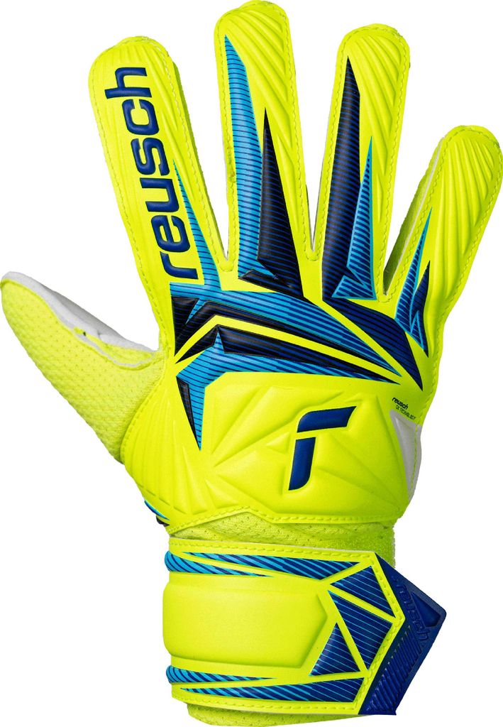 Reusch Attrakt Solid Junior – Gants De Gardien Débutant, Mousse Solide Résistante, Surfaces Abrasives