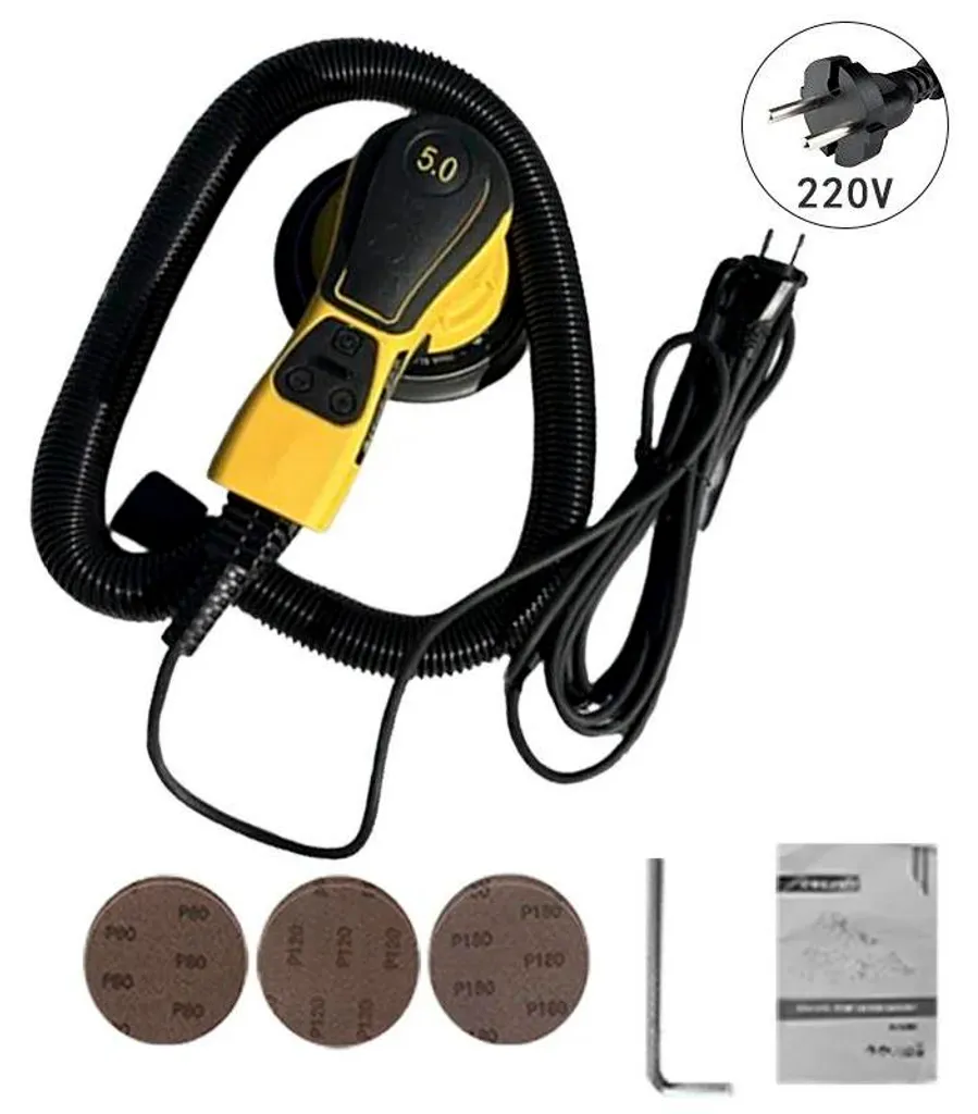 Ponceuse à bois et métal orbitale 220V vitesse variable pour travaux précis