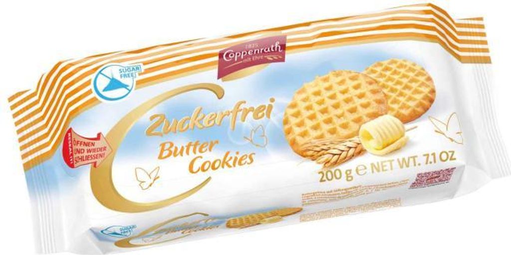 Coppenrath kruche ciasteczka maślane bez cukru 200g Zdjęcie produktu 