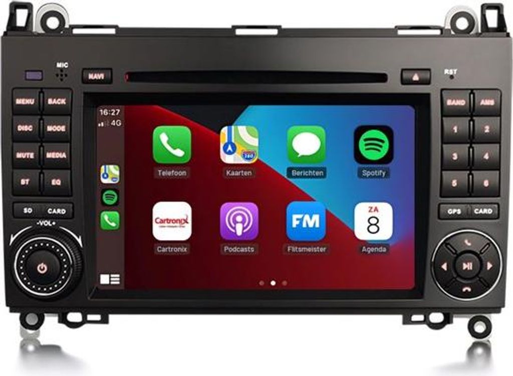 Autoradio mit Bluetooth und CarPlay für Renault Clio 2 (2000–2012) – Kompatibel mit Apple und Android – Stereoanlage – Navigationssystem ...