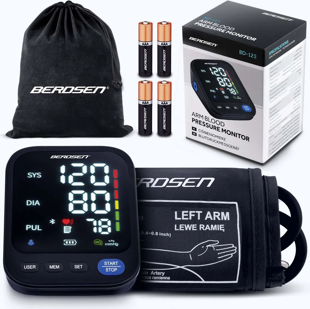 Misuratore di pressione a spalla con messaggi polacchi e bluetooth BD-123 Berdsen - 3