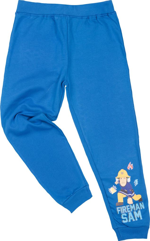 Feuerwehrmann Sam Jogginghose für Jungen Kinder Trainingshose Sweathose Hose Blau 98-104