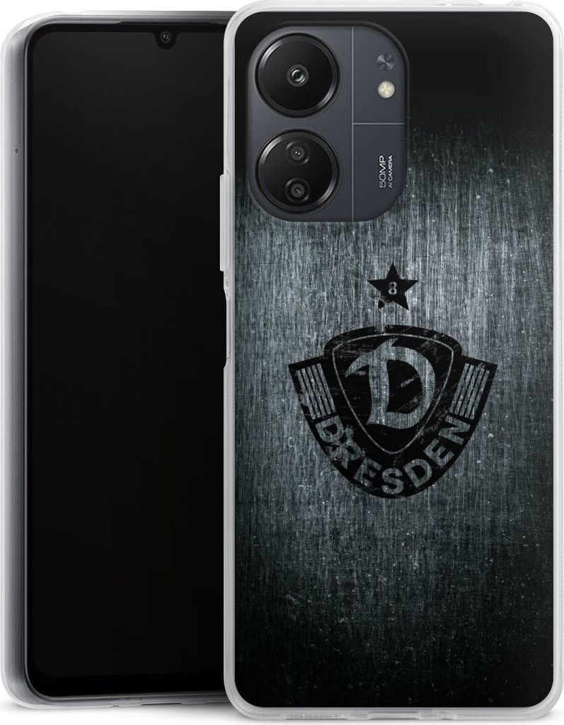 DeinDesign Handyhülle für Xiaomi Redmi 13C 4G Silikon Hülle Case Smartphone Schutzhülle Offizielles Lizenzprodukt SG Dynamo Dresden Vintage