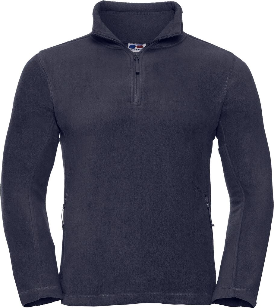 Russell Herren Outdoor Fleecepullover mit Reißverschluss am Kragen BC1438 (2XL) (Dunkelblau)