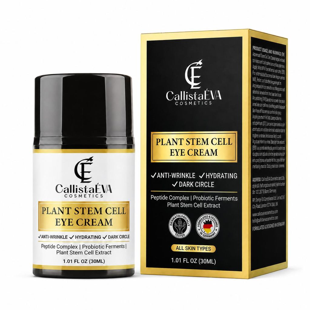 CallistaÉVA Stammzellen Augencreme – Anti-Aging gegen Produktbild  KI-generiertes Bild