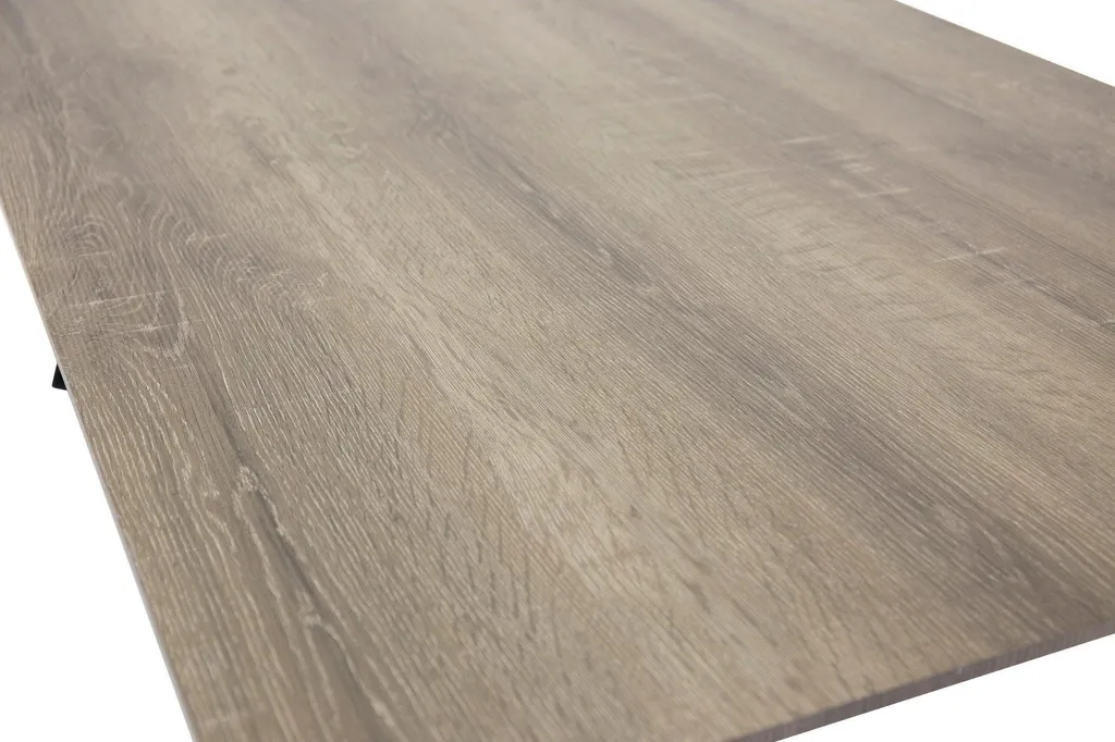 Grande table de repas rectangulaire Marina bois d'orme 180 cm