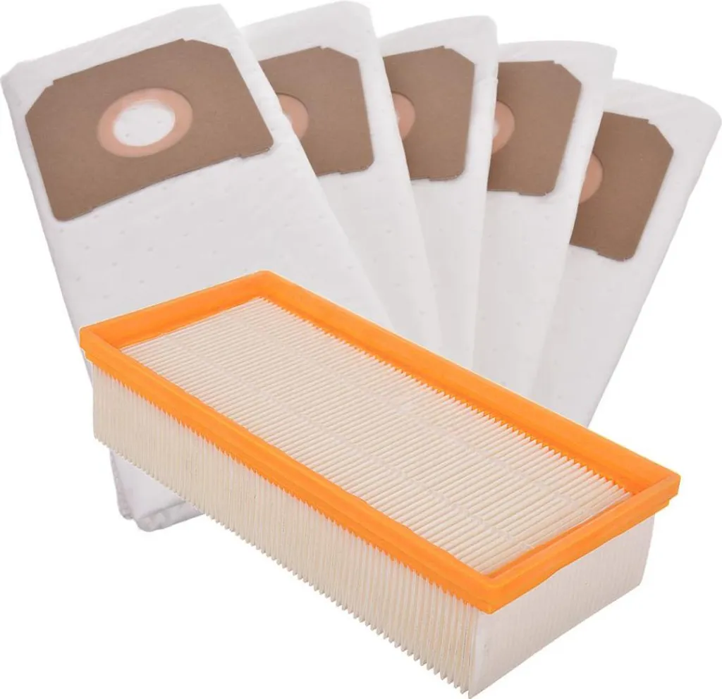 Kit Microfibra Karcher NT 65 70 75 | 5 Sacchetti + Filtro Aria